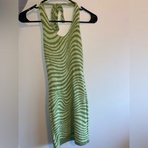 Knit, halter dress